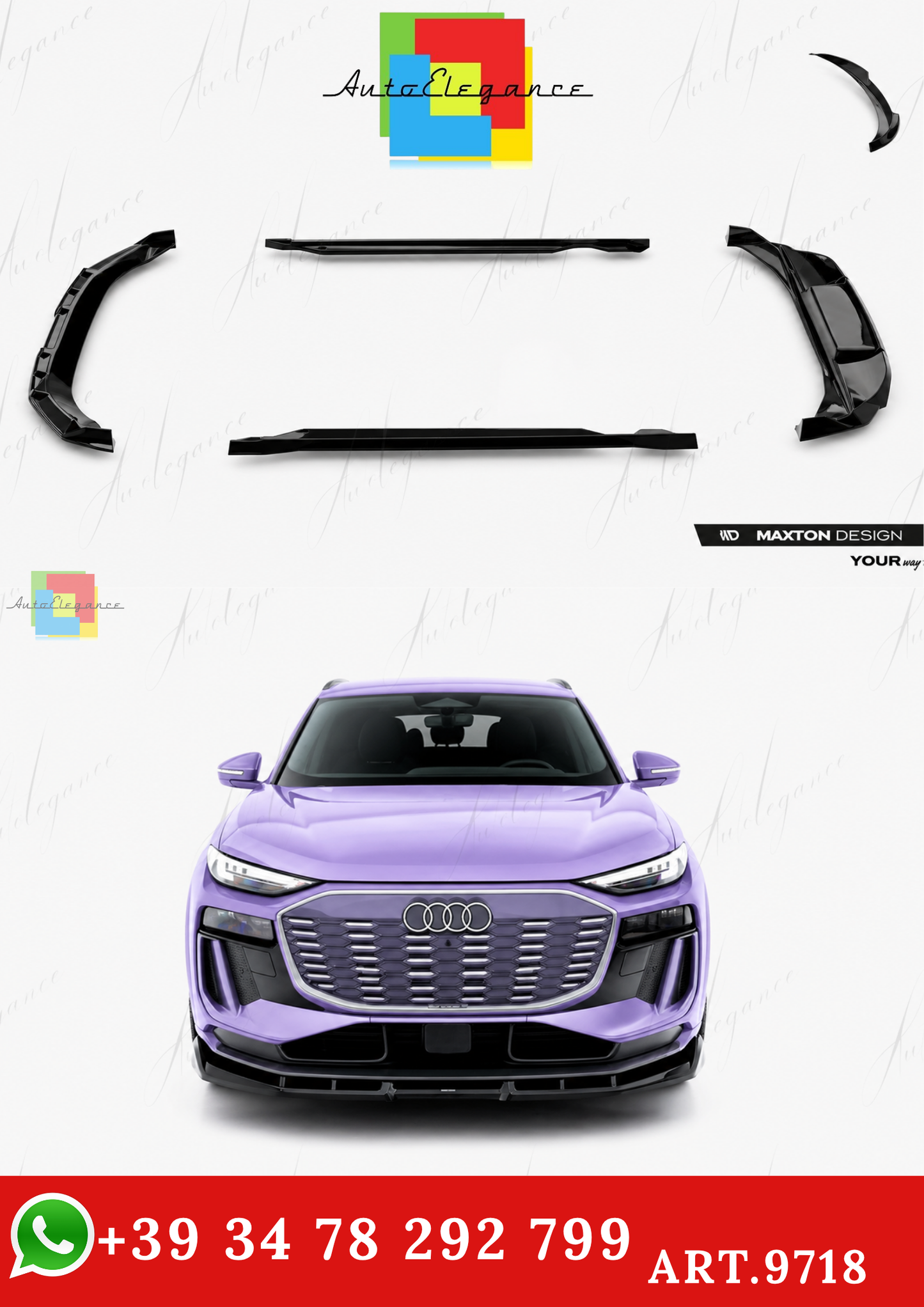 🔥ART.9718 BODYKIT ADATTO PER AUDI Q6 E-TRON S-LINE / SQ6 E-TRON SUV Mk1🔥