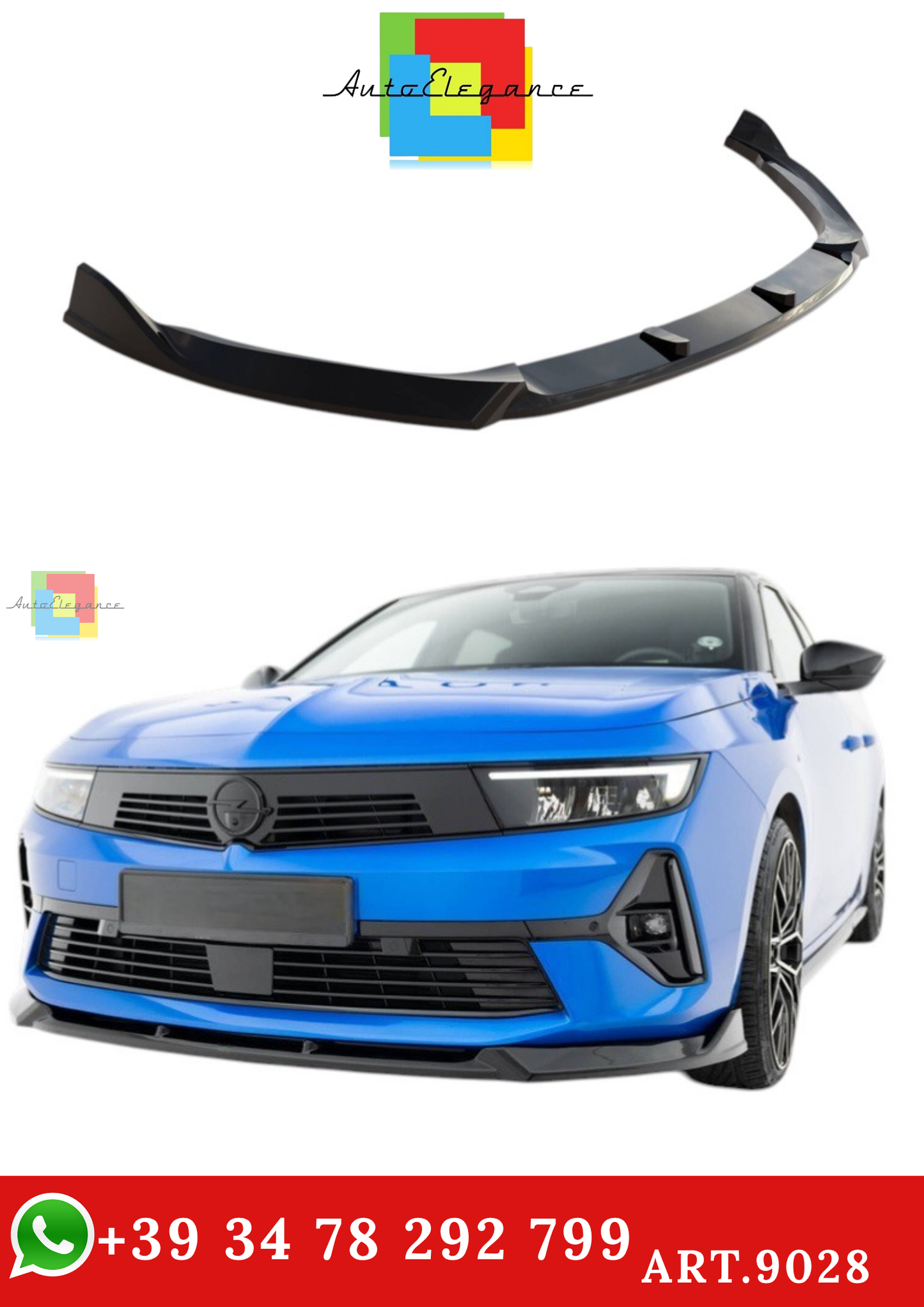 🔥ART.9028 SPLITTER ANTERIORE V.1 ADATTO PER OPEL ASTRA L (MK6)🔥