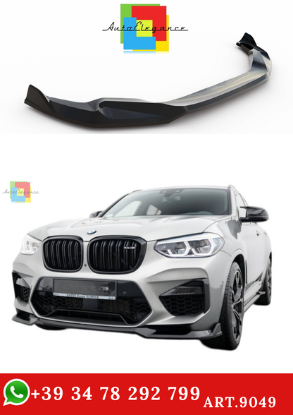 🔥ART.9049 SPLITTER ANTERIORE ADATTO PER  V.2 BMW X4 M F98🔥