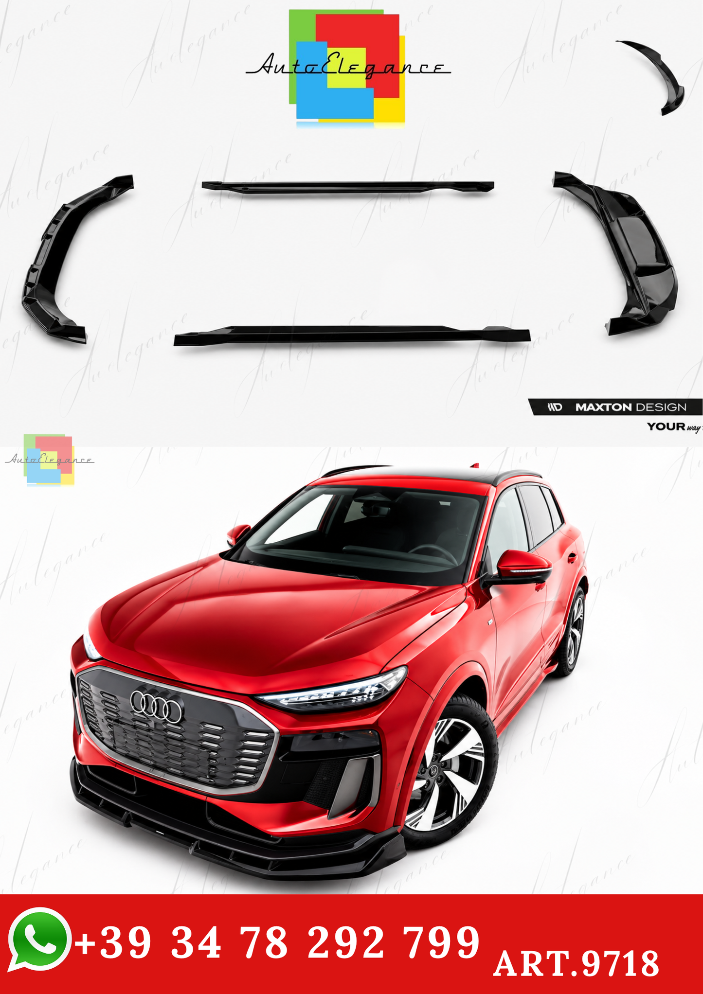 🔥ART.9718 BODYKIT ADATTO PER AUDI Q6 E-TRON S-LINE / SQ6 E-TRON SUV Mk1🔥