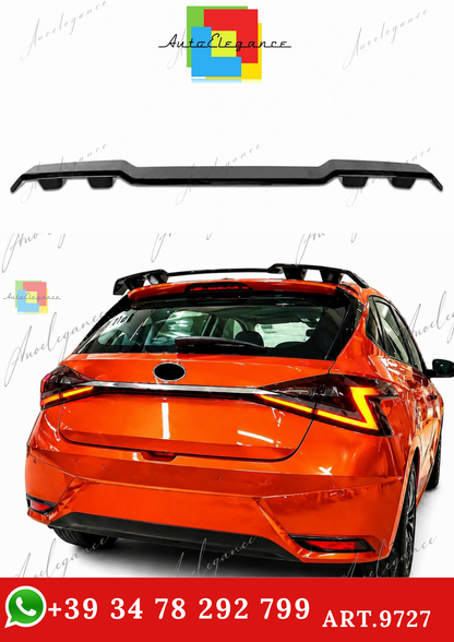 🔥ART.9727 SPOILER PER TETTO STILE N HYUNDAI  i20 IN ABS NERO LUCIDO / 2020+🔥