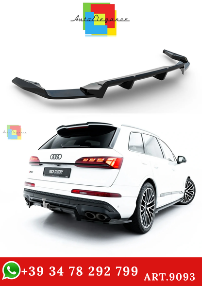 🔥ART.9093 SPLITTER POSTERIORE (CON BARRE VERTICALI) AUDI SQ7 Mk2 FACELIFT 2 🔥