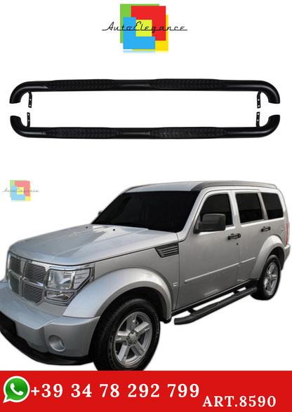 🔥ART.8590 BARRE LATERALI PEDANE INOX DODGE NITRO 2007-2012🔥