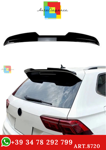 🔥ART.8720 SPOILER TETTO POSTERIORE PER VW Tiguan MK2 NERO LUCIDO 2016-2023🔥