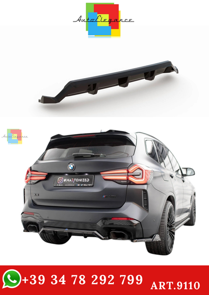 🔥ART.9110 SPLITTER POSTERIORE(CON BARRE VERTICALI) BMW X3 M-PACK G01 FACELIFT🔥