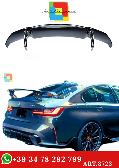 🔥ART.8723 SPOILER ALA PER BMW M3 G80 3 G20 NERO LUCIDO BIG RACING DRIFT 2018+🔥