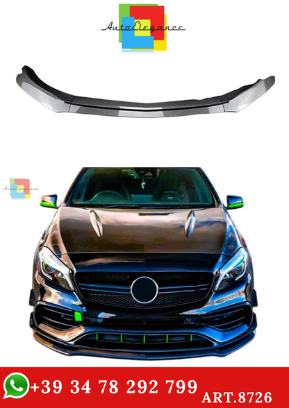 🔥ART.8726 SPLITTER PER MERCEDES  A AMG LINE FIBRA DI CARBONIO W176 12-18🔥