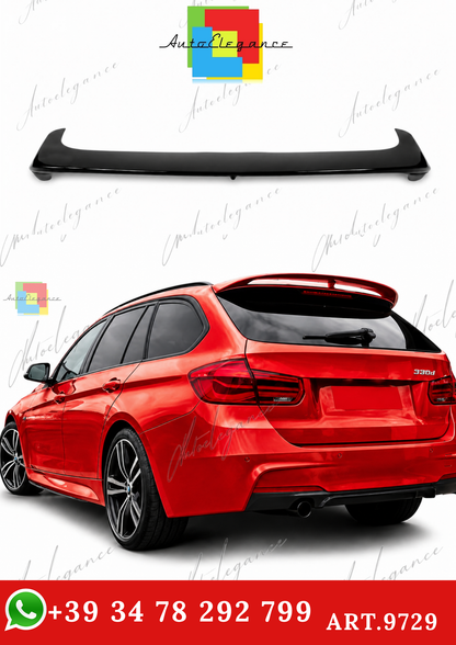 🔥ART.9729 SPOILER POSTERIORE PER TETTO BMW F31 NERO LUCIDO IN ABS / 2012-2018🔥