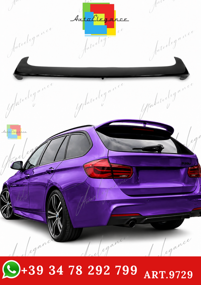 🔥ART.9729 SPOILER POSTERIORE PER TETTO BMW F31 NERO LUCIDO IN ABS / 2012-2018🔥