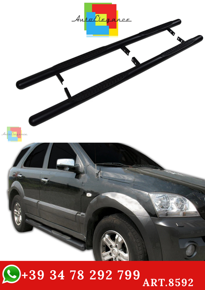 🔥ART.8592 BARRE LATERALI PEDANE INOX KIA SORENTO 2002-2008🔥