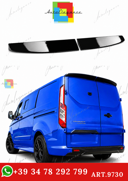🔥ART.9730 SPOILER TETT PER FORD CUSTOM IN ABS NERO LUCIDO / 12 -17 (2  PARTI)🔥
