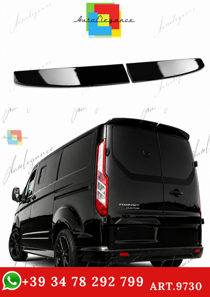🔥ART.9730 SPOILER TETT PER FORD CUSTOM IN ABS NERO LUCIDO / 12 -17 (2  PARTI)🔥