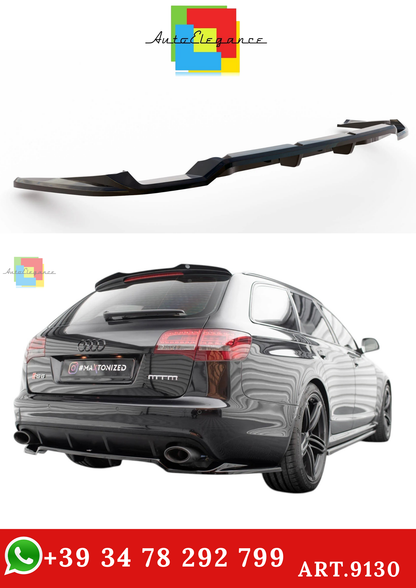 🔥ART.9130 SPLITTER POSTERIORE (CON BARRE VERTICALI) PER AUDI RS6 AVANT C6🔥