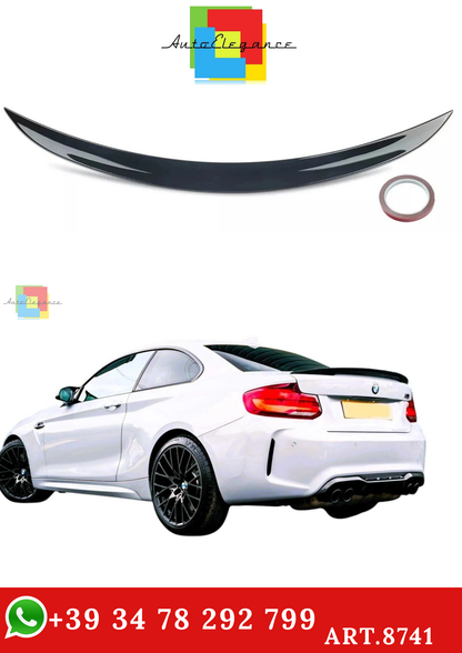 🔥ART.8741 SPOILER PER BMW 2 F22 NERO LUCIDO STILE P CORPO ALA LABBRO 13-21🔥