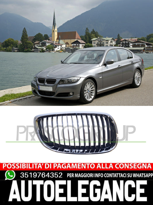 Mascherina griglia anteriore destra per bmw serie 3 e92 e93 2006 al 2009 cromata