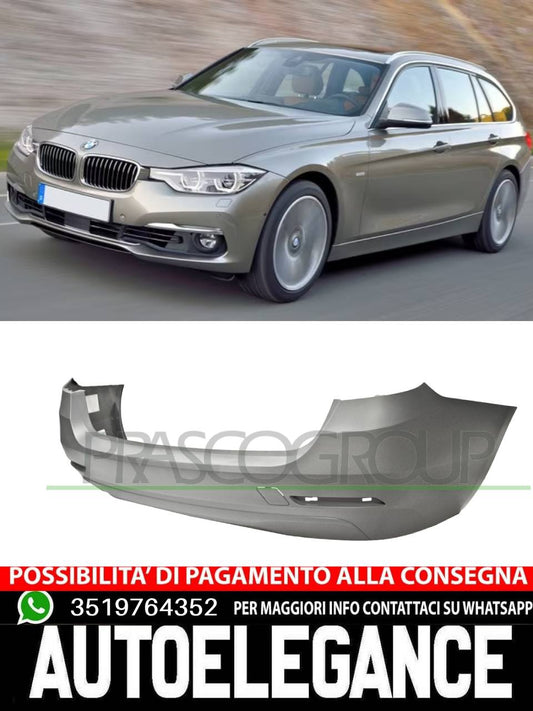 Paraurti Prasco Posteriore Per Bmw 3 F31 340 335 330 328 325 320 318 316 CON TAPPO COPRIGANCIO-CON TRACCE PDC-CON SCARICO SINGOLO A SINISTRA MOD. STATION WAGON
