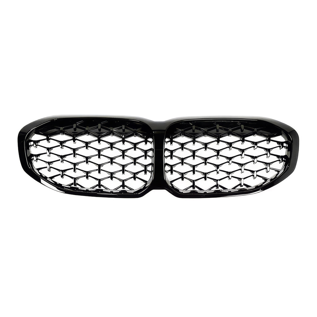 👉Griglia a diamante adatto per BMW Serie 1 (F40) 19-24 Nero lucido👈