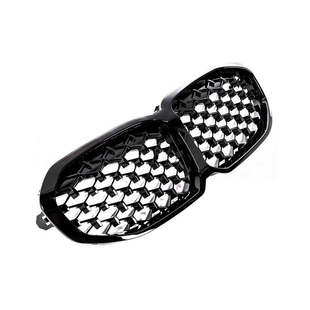 👉Griglia a diamante adatto per BMW Serie 1 (F40) 19-24 Nero lucido👈