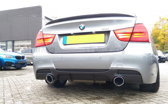 ❤️Diffusore Posteriore Compatibile con BMW E90 E91 M Pack 2 Uscita Scarico❤️