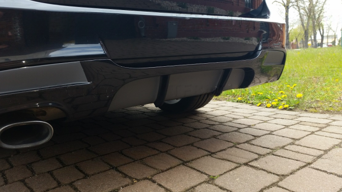 ❤️Diffusore Posteriore Compatibile con BMW E90 E91 M Pack 1 Uscita Scarico❤️