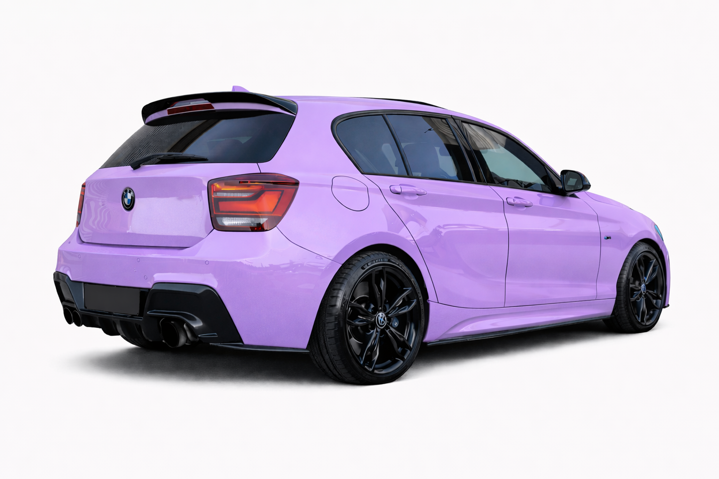 💫ART.0599 Spoiler Posteriore V2 per Bmw  Serie 1 F20 2011-2018 Nero Lucido💫