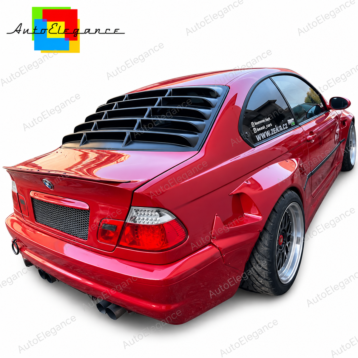 👉ART.10769 Louver lunotto posteriore adatto per BMW E46 Coupe 1997-2006👈