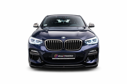 💫ART.9297 Splitter Anteriore Nero Lucido per BMW X4 M-Pack G02 2018-2021💫
