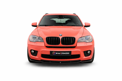 💫 ART.9301 Splitter Anteriore Nero Lucido per BMW X5 E70 restyling M-Pack💫