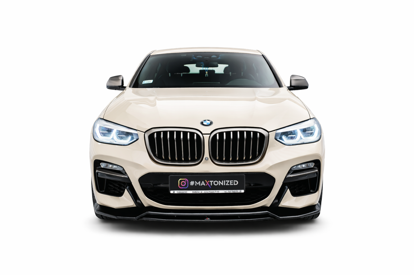 💫ART.9297 Splitter Anteriore Nero Lucido per BMW X4 M-Pack G02 2018-2021💫