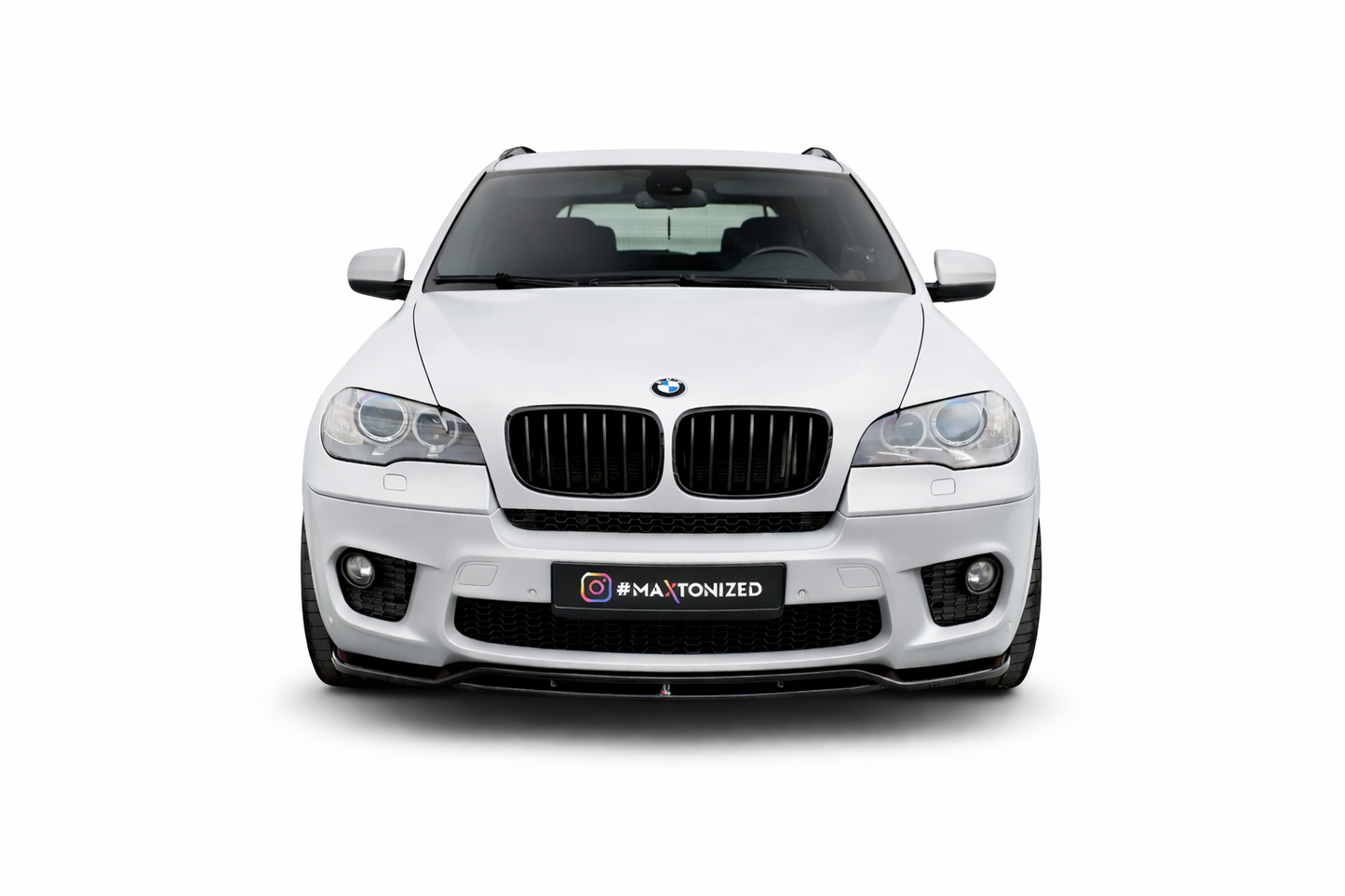 💫 ART.9301 Splitter Anteriore Nero Lucido per BMW X5 E70 restyling M-Pack💫