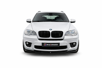 💫 ART.9301 Splitter Anteriore Nero Lucido per BMW X5 E70 restyling M-Pack💫