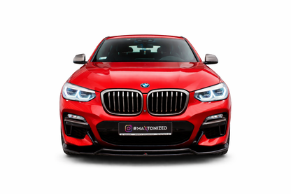 💫ART.9297 Splitter Anteriore Nero Lucido per BMW X4 M-Pack G02 2018-2021💫