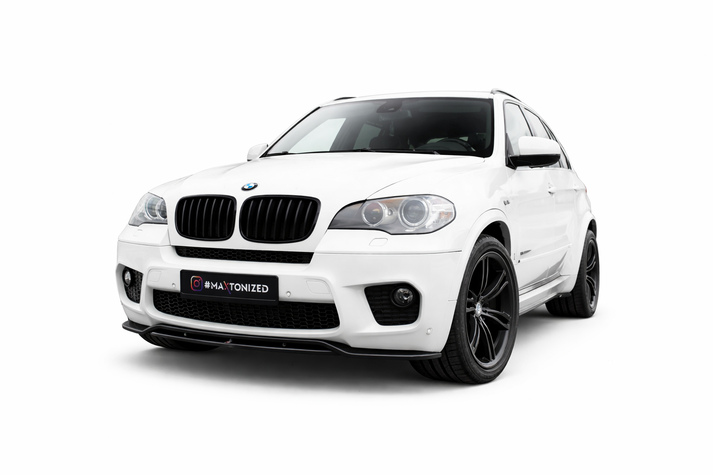 💫 ART.9301 Splitter Anteriore Nero Lucido per BMW X5 E70 restyling M-Pack💫