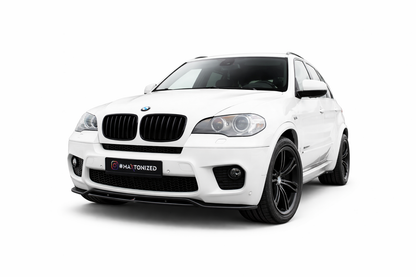 💫 ART.9301 Splitter Anteriore Nero Lucido per BMW X5 E70 restyling M-Pack💫