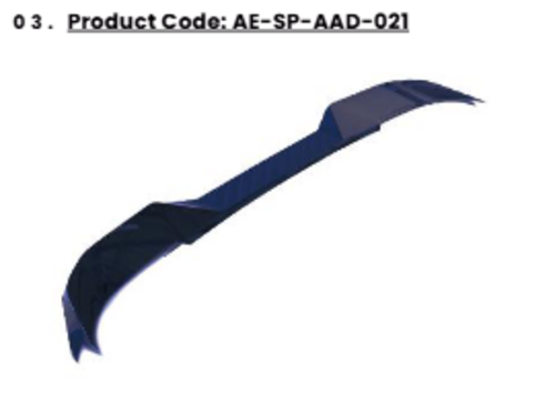💕ART.2371  SPOILER BMW X5 M-SPORT G05 2018-2023💕