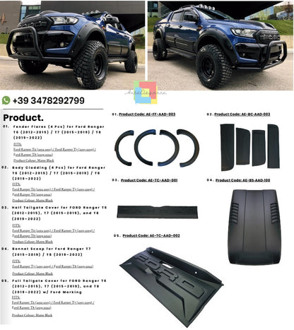 💫Bodykit adatto per Ford Ranger T6 2012-2015 / T7 2015-2019 / T8 2019-2022💫