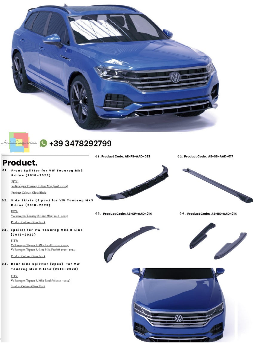 💫 BODYKIT ADATTO PER VOLKSWAGEN TOUAREG R-LINE MK3 2018-2023💫