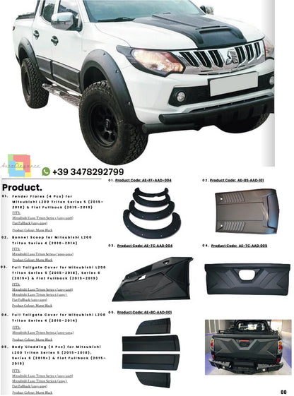 💫Bodykitt adatto per Mitsubishi L200 Triton💫
