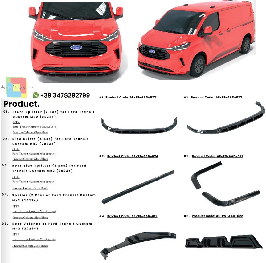 💫Bodykit adatto per Ford Transit Custom MK2 2023+💫