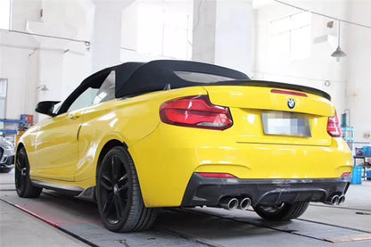🔥SPOILER adatto per BMW 2 F22 F87 2014+🔥 CARBOON LOOK