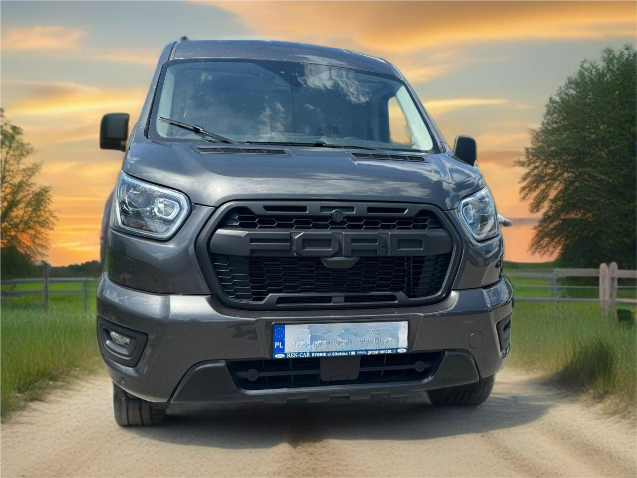 ✌️😎FRONT SPLITTER SUITABLE FOR FORD TRANSIT 2019- ABS😎✌️