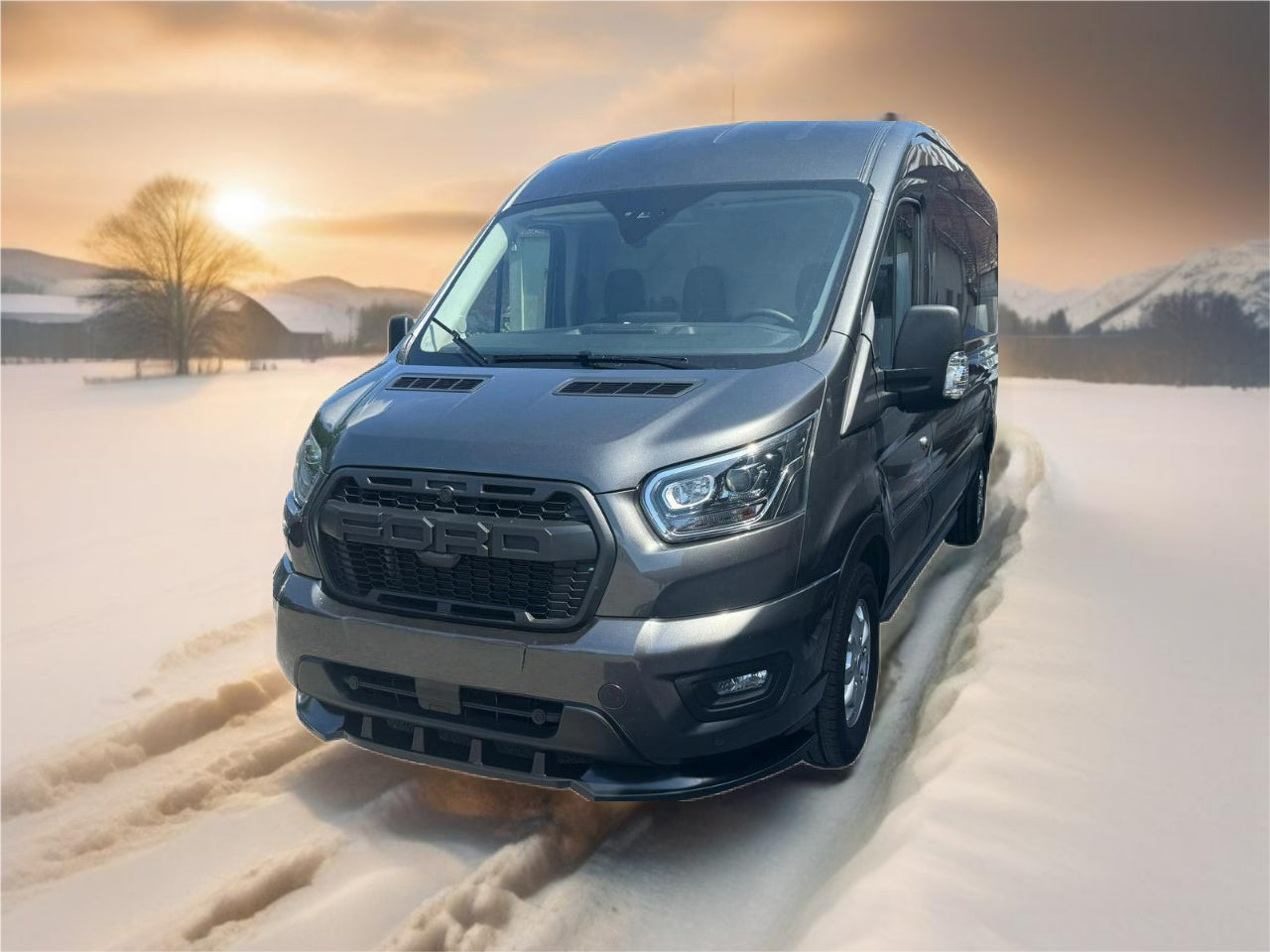 ✌️😎FRONT SPLITTER SUITABLE FOR FORD TRANSIT 2019- ABS😎✌️