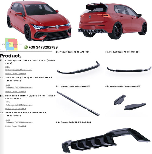 💫Bodykit adatto per Volkswagen Golf MK8 R 2017-2020💫