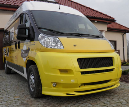 ❤️Griglia Anteriore Compatibile con FIAT Ducato 2006–2014 Nero a Nido d’Ape❤️