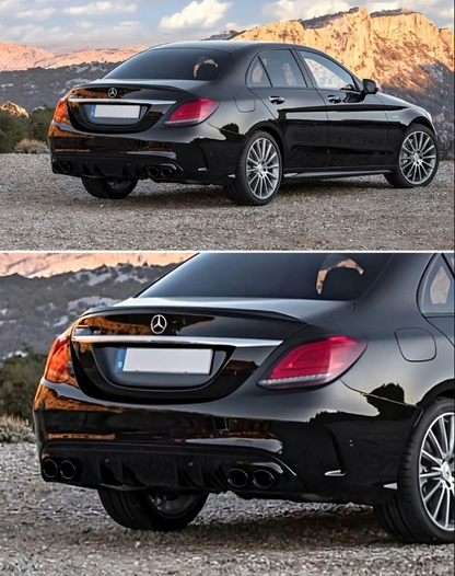 ART.3781  Terminali di scarico C43 AMG Mercedes Classe C W205 GLC X253,C253