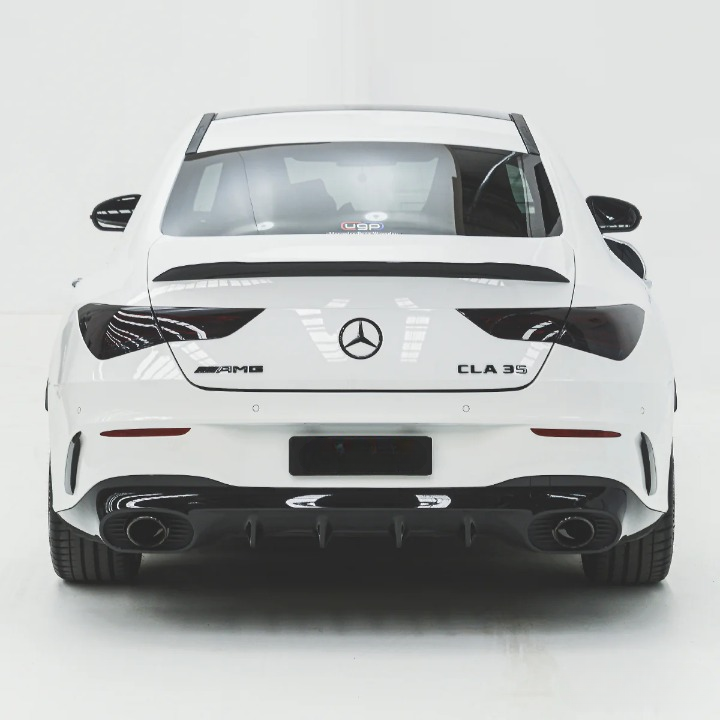 💫ART.6626 Diffusore Posteriore CLA35 AMG Look per Mercedes CLA 2019+ Nero Lucido💫