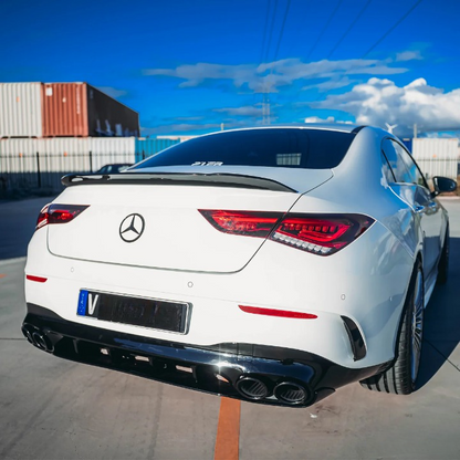 💫ART.6629 Diffusore Posteriore CLA35 AMG Look per Mercedes CLA 2019+ Nero Lucido💫