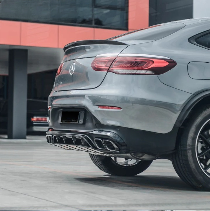 💫ART.6931 Diffusore + Terminali GLC63 AMG Look per Mercedes GLC (C253) 16-23💫