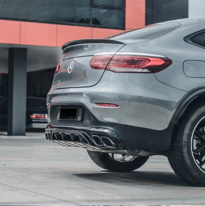 💫ART.6931 Diffusore + Terminali GLC63 AMG Look per Mercedes GLC (C253) 16-23💫