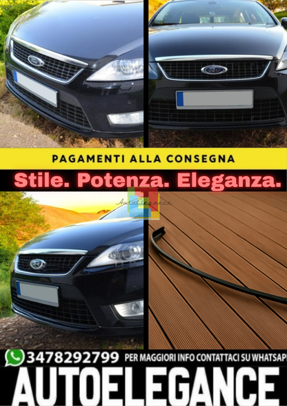 ✌️😎SPLITTER ANTERIORE Adatto per Ford Mondeo MK4 Kombi 2007-2010 Nero😎✌️